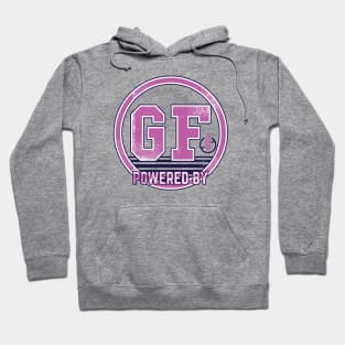 Powered by Gluten Free (blue and purple) Hoodie